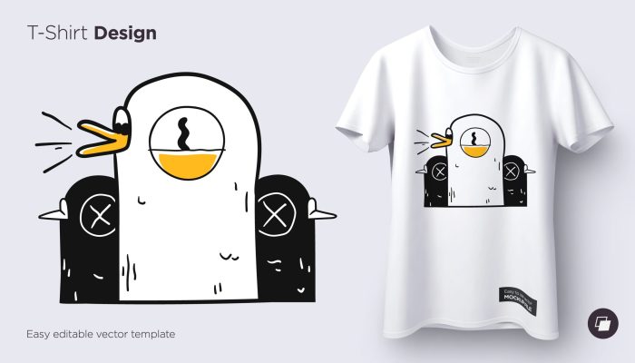 Funny stylish print for T-shirts, sweatshirts, cases for mobile phones, souvenirs. Isolated vector illustration on white background.